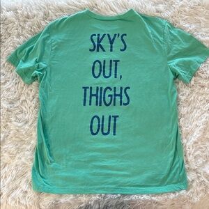 Chubbies T-Shirt Men’s The Soto Light Turquoise Sky’s Out Thighs Out Medium
